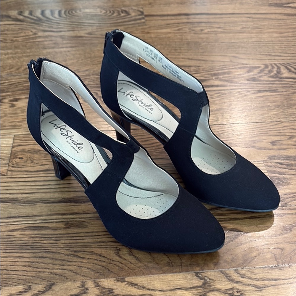 Life Stride Women's Black Heels